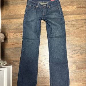 Womens 7s Dark Blue Jeans